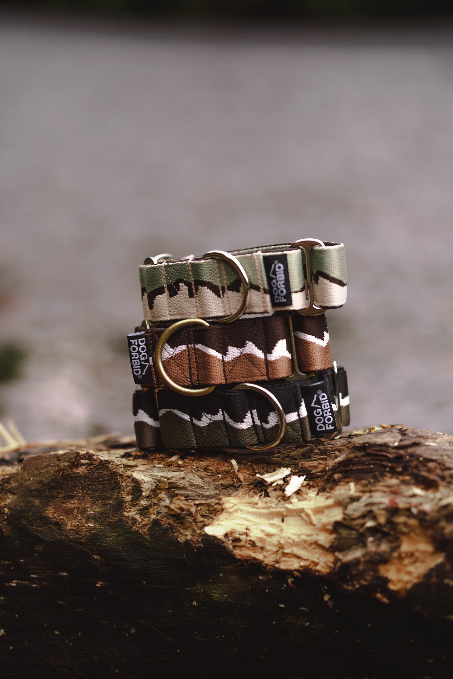 38mm Martingale: Mount Forbid | Black & Khaki